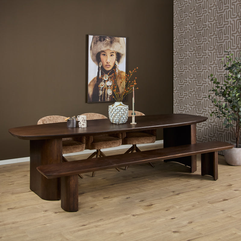 Eettafel Maré Bruin 300 cm 300x100x76 cm-Eettafels-Starfurn