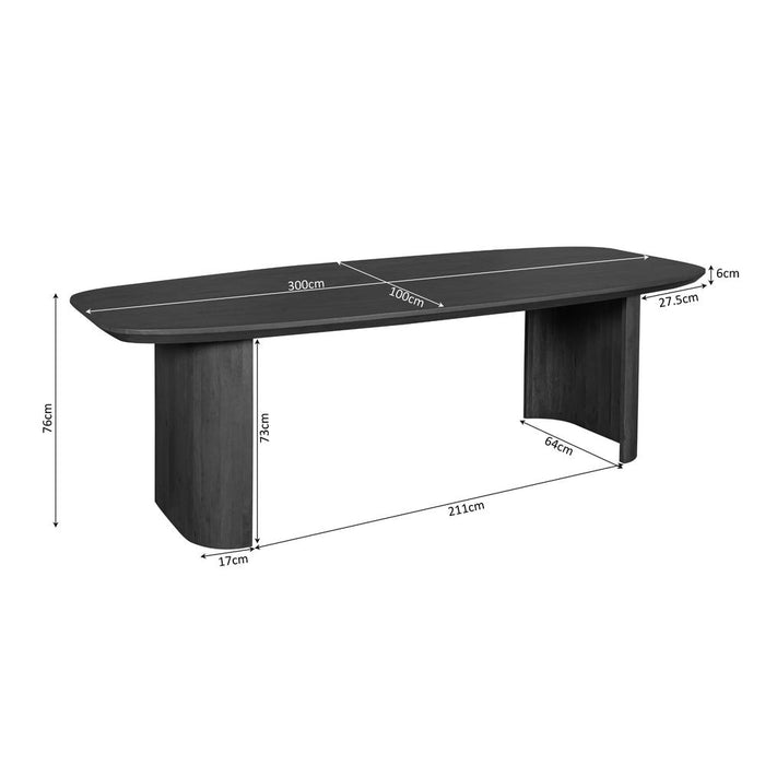 Eettafel Maré Bruin - 300 cm-Eettafels-Starfurn