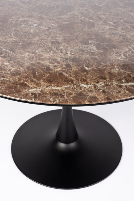 Eettafel Maru MDF Bruin Ø110x75 cm-Eettafels-Creating Home