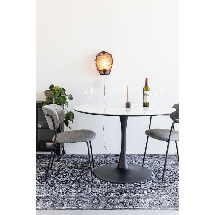 Eettafel Maru MDF Wit Ø110x75 cm-Eettafels-Creating Home