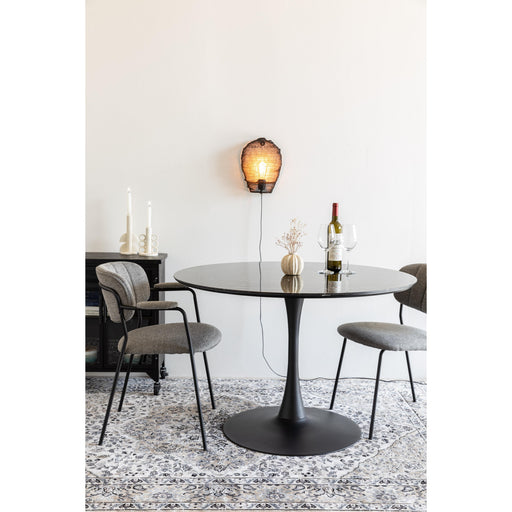 Eettafel Maru MDF Zwart Ø110x75 cm-Eettafels-Creating Home