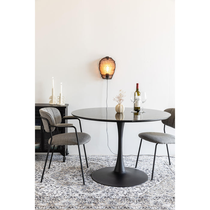 Eettafel Maru MDF Zwart Ø110x75 cm-Eettafels-Creating Home