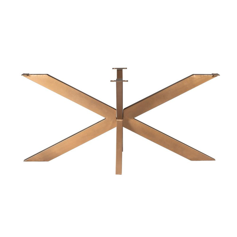 Eettafel Matrixpoot ovaal/rechthoek Bronze 160x73x73 cm-Eettafels-Starfurn