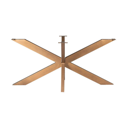Eettafel Matrixpoot ovaal/rechthoek Bronze 160x73x73 cm-Eettafels-Starfurn