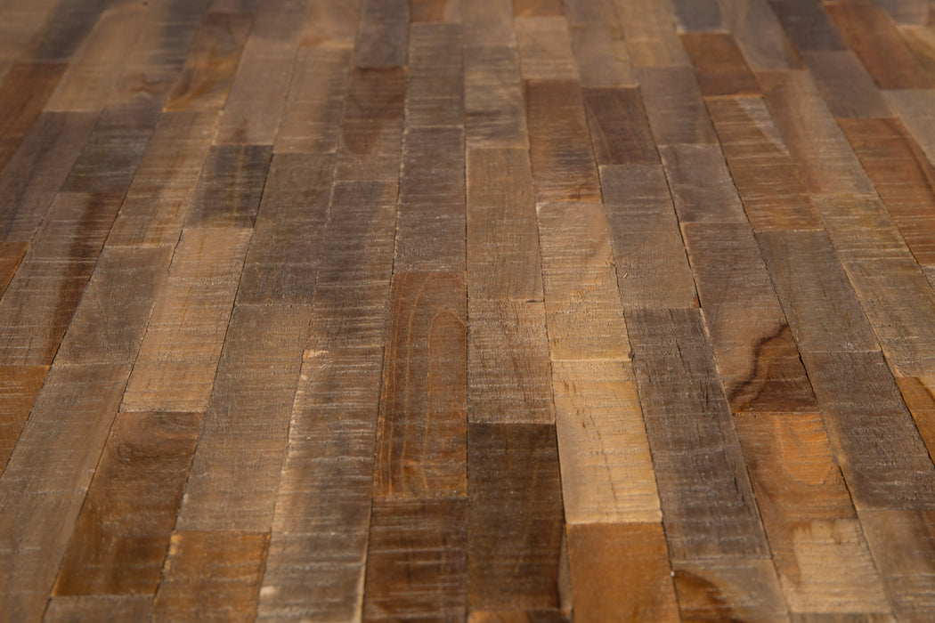 Eettafel Mo 110 Teak Hout Naturel Ø110x76 cm-Eettafels-Creating Home