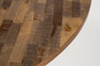 Eettafel Mo 110 Teak Hout Naturel Ø110x76 cm-Eettafels-Creating Home