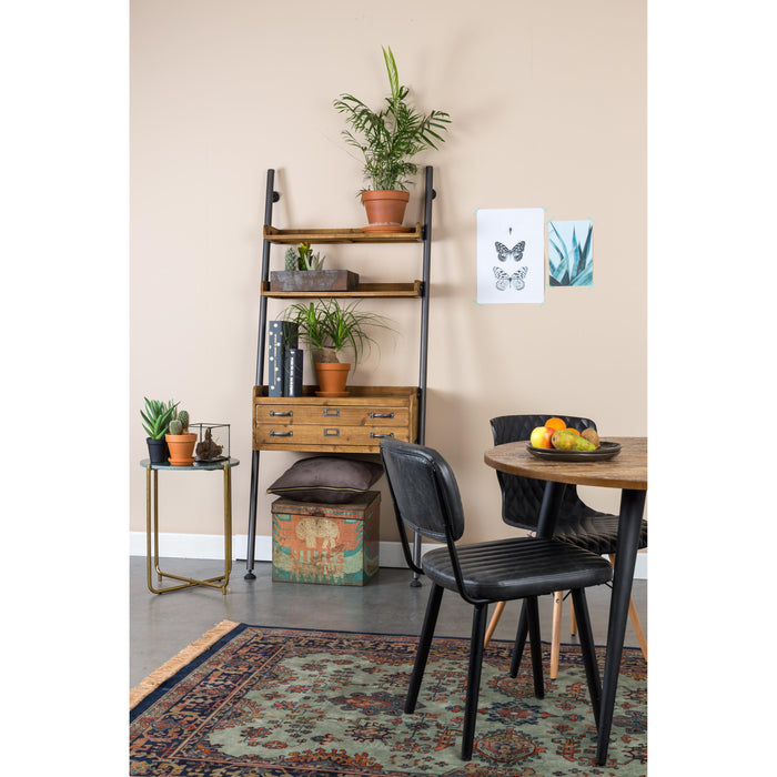 Eettafel Mo 110 Teak Hout Naturel Ø110x76 cm-Eettafels-Creating Home