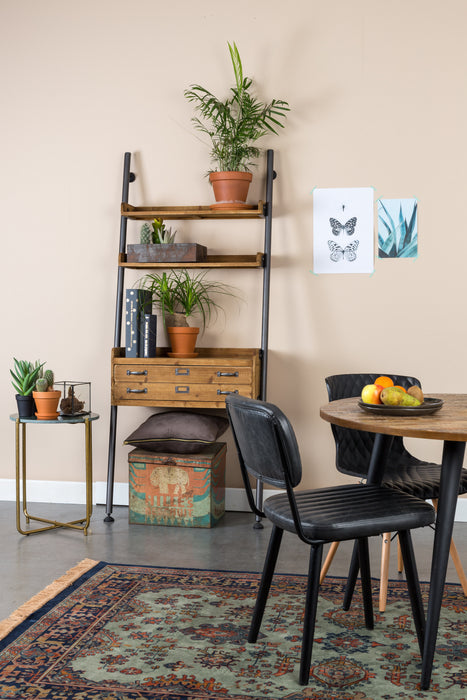 Eettafel Mo 110 Teak Hout Naturel Ø110x76 cm-Eettafels-Creating Home