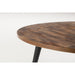 Eettafel Mo 110 Teak Hout Naturel Ø110x76 cm-Eettafels-Creating Home