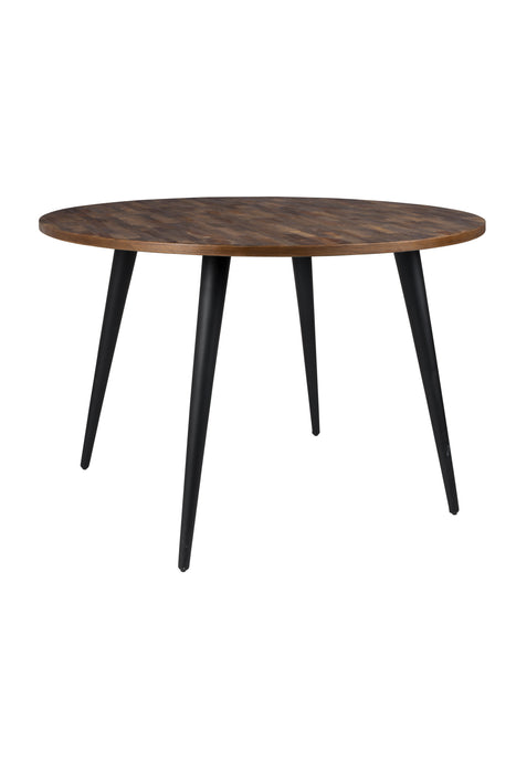Eettafel Mo 110 Teak Hout Naturel Ø110x76 cm-Eettafels-Creating Home