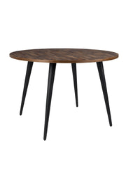 Eettafel Mo 110 Teak Hout Naturel Ø110x76 cm-Eettafels-Creating Home