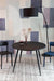 Eettafel Mo 110' Teak Hout Zwart Ø110x76 cm-Eettafels-Creating Home