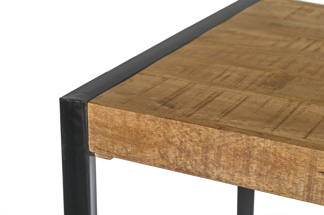 Eettafel Nairobi Bar Mangohout Naturel hout 140x80 cm-Bartafels-Livingfurn