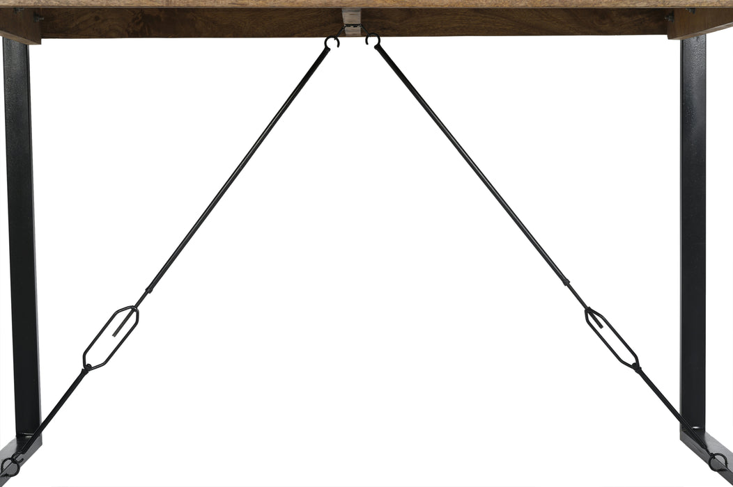 Eettafel Nairobi Bar Mangohout Naturel hout 140x80 cm-Bartafels-Livingfurn