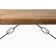 Eettafel Nairobi Mangohout Naturel hout 140x80 cm-Eettafels-Livingfurn