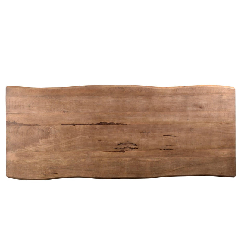 Eettafel Nairobi Mangohout Naturel hout 180x90 cm 13564-Eettafels-Livingfurn