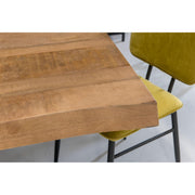 Eettafel Nairobi Mangohout Naturel hout 180x90 cm 13564-Eettafels-Livingfurn
