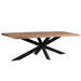 Eettafel Nairobi Mangohout Naturel hout 180x90 cm 13564-Eettafels-Livingfurn