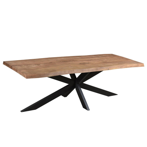 Eettafel Nairobi Mangohout Naturel hout 180x90 cm-Eettafels-Livingfurn