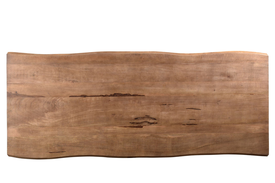 Eettafel Nairobi Mangohout Naturel hout 180x90 cm-Eettafels-Livingfurn