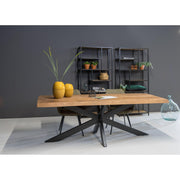 Eettafel Nairobi Mangohout Naturel hout 200x100 cm 13562-Eettafels-Livingfurn