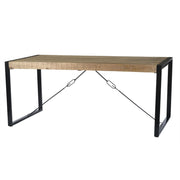 Eettafel Nairobi Mangohout Naturel hout 220x100 cm 12449-Eettafels-Livingfurn