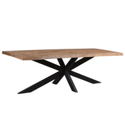 Eettafel Nairobi Mangohout Naturel hout 220x100 cm 13563-Eettafels-Livingfurn