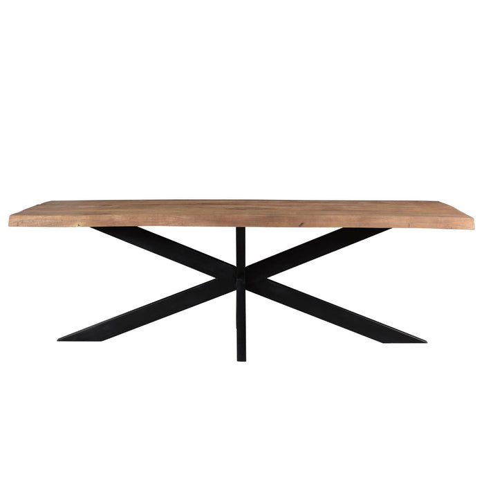 Eettafel Nairobi Mangohout Naturel hout 220x100 cm-Eettafels-Livingfurn