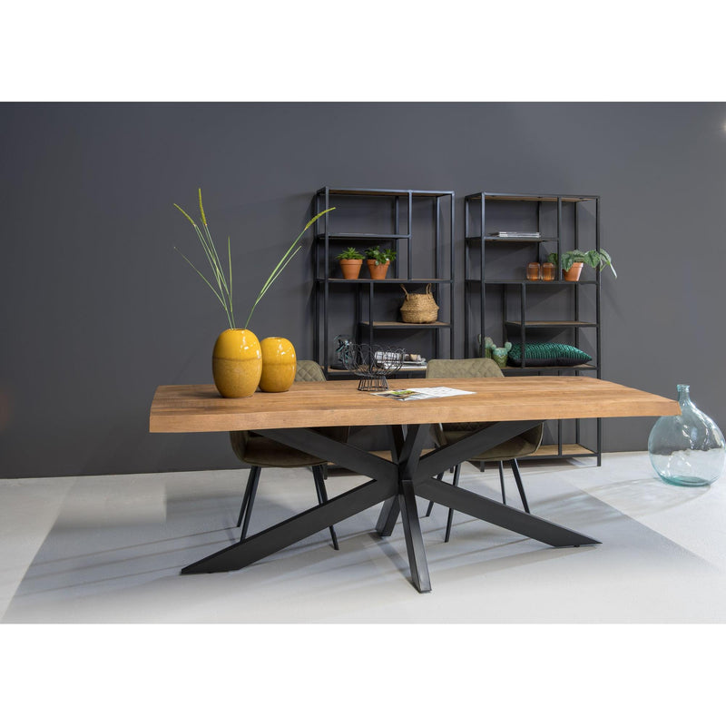 Eettafel Nairobi Mangohout Naturel hout 240x100 cm-Eettafels-Livingfurn