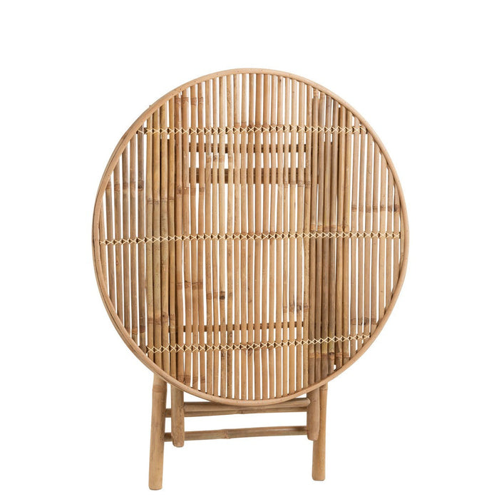 Eettafel Naturel Bamboe Rond 90 cm 90x90x76 cm-Eettafels-J-Line