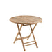Eettafel Naturel Bamboe Rond 90 cm 90x90x76 cm-Eettafels-J-Line