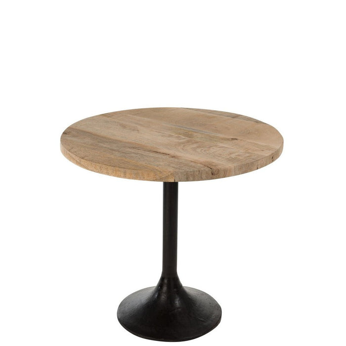 Eettafel Naturel Ijzer Rond 65 cm-Eettafels-J-Line