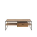 Eettafel Naturel Metaal 60x120 cm-Eettafels-J-Line