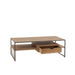 Eettafel Naturel Metaal 60x120 cm-Eettafels-J-Line