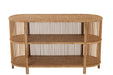 Eettafel Naturel Rotan 41x121 cm-Eettafels-J-Line