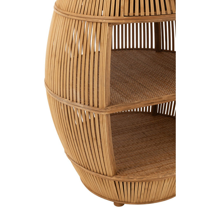 Eettafel Naturel Rotan 61 cm 61x61x79 cm-Eettafels-J-Line