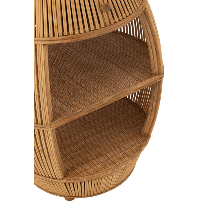 Eettafel Naturel Rotan 61 cm 61x61x79 cm-Eettafels-J-Line