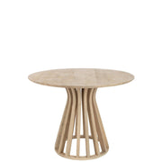Eettafel Naturel Staal 110 cm 110x110x76 cm-Eettafels-J-Line