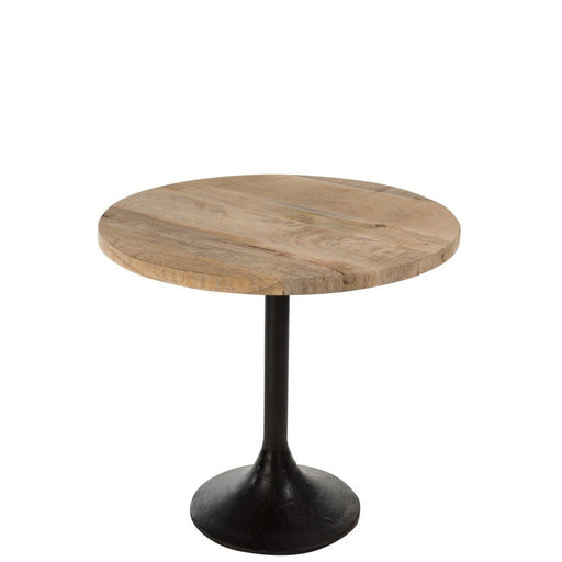 Eettafel Naturel ijzer Rond 65 cm 65x65x60.5 cm-Eettafels-J-Line