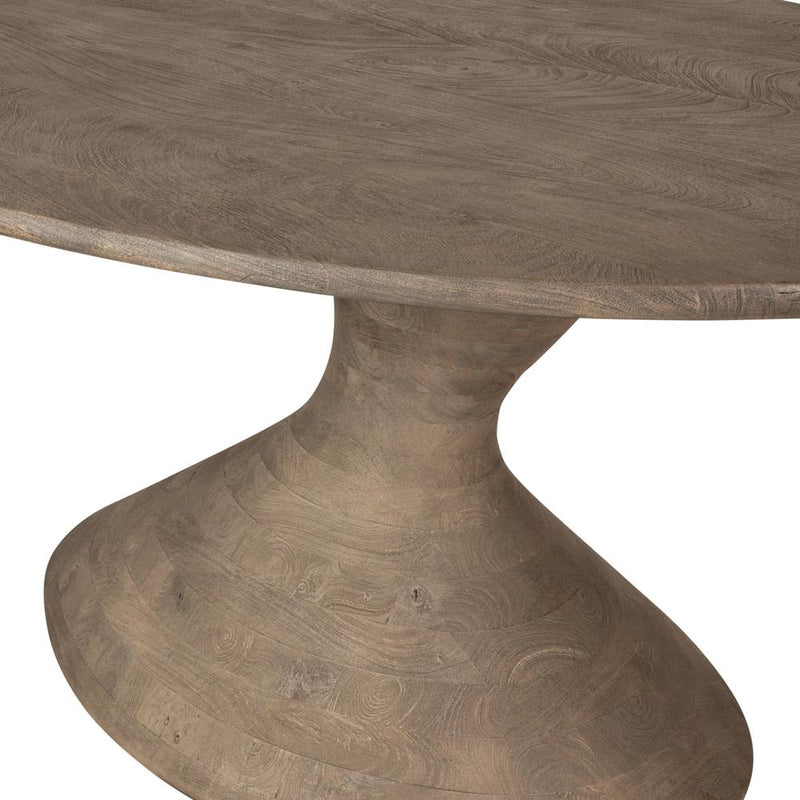 Eettafel Nemo Mangohout Grijs 220x110 cm-Eettafels-PTMD