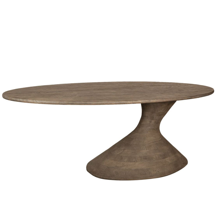 Eettafel Nemo Mangohout Grijs 220x110 cm-PTMD