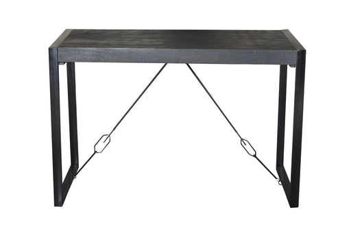 Eettafel Norris Bar Mangohout Zwart 140x80 cm-Bartafels-Livingfurn