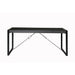 Eettafel Norris Mangohout Zwart 140x80 cm-Eettafels-Livingfurn