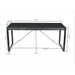 Eettafel Norris Mangohout Zwart 180x90 cm-Eettafels-Livingfurn