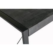 Eettafel Norris Mangohout Zwart 220x100 cm 12400-Eettafels-Livingfurn