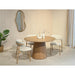 Eettafel Novero Eikenhout fineer Naturel hout 130x76 cm-Eettafels-Livingfurn