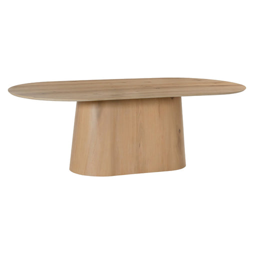 Eettafel Novero Eikenhout fineer Naturel hout 200x110 cm-Eettafels-Livingfurn