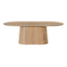 Eettafel Novero Eikenhout fineer Naturel hout 230x110 cm-Eettafels-Livingfurn