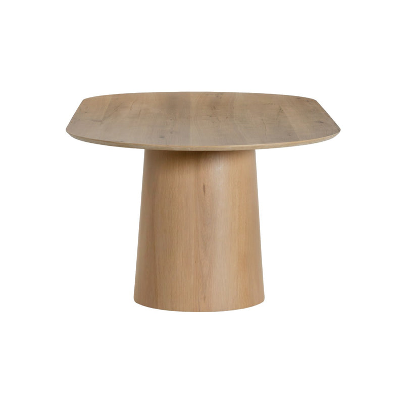 Eettafel Novero Eikenhout fineer Naturel hout 230x110 cm-Eettafels-Livingfurn