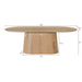 Eettafel Novero Eikenhout fineer Naturel hout 230x110 cm-Eettafels-Livingfurn
